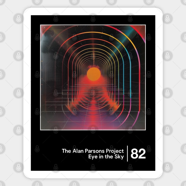 The Alan Parsons Project / Minimalist Graphic Artwork Design Magnet by saudade